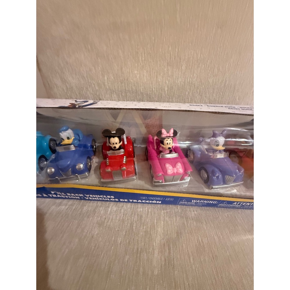 Disney Junior Mickey Mouse Funhouse Pull Back Vehicles 6-Pack Set NIB - Picture 3 of 6